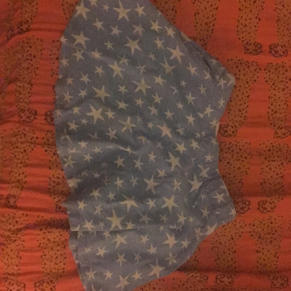 A star skirt with shorts underneath